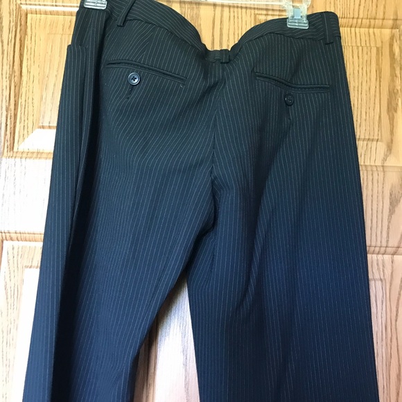 Black pinstripe Express Editor dress slacks size 4 - Picture 4 of 4